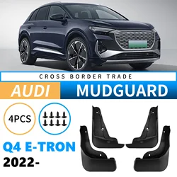 Car Mud Flaps For  Audi Q4  E-TRON 2021 2022 2023 2024 2025 Mudflaps Splash Guards Mud Flap Mudguards
