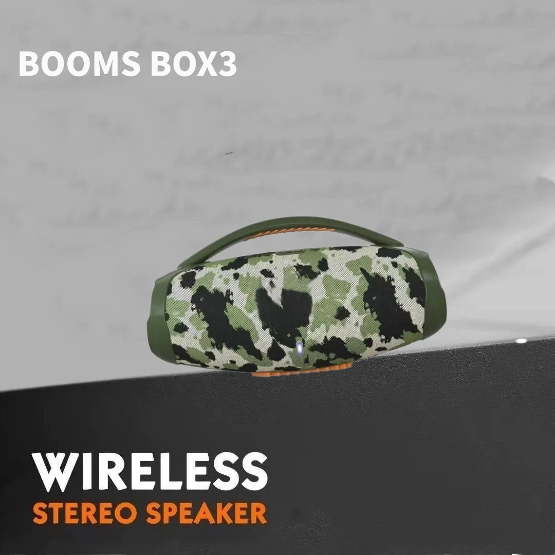 

QUEED BOOMS BOX3 Portable Bluetooth Speaker – Outdoor Wireless Speaker with Deep Bass & USB Support for Home Travel Music Lovers