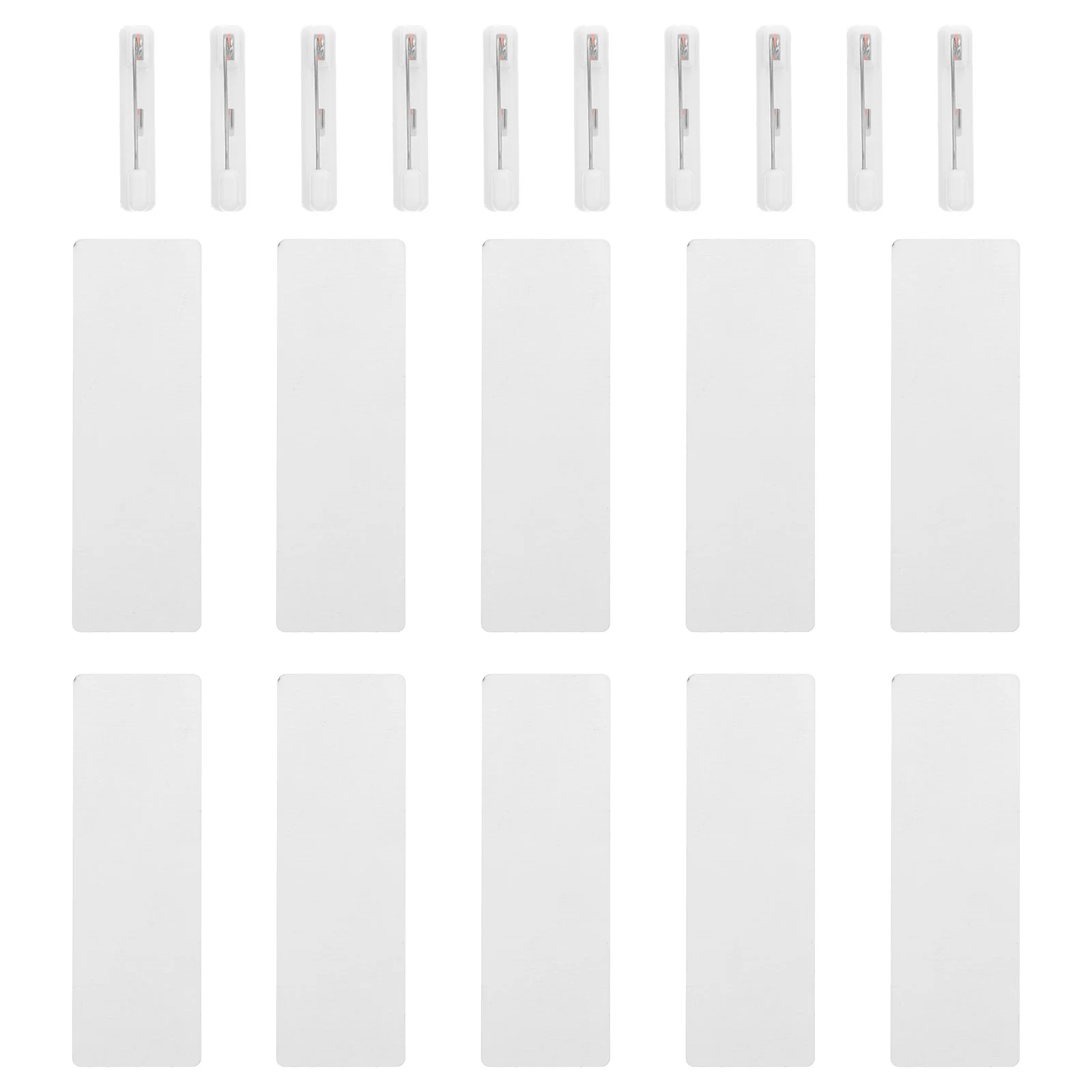 10pcs 승화 빈 이름 태그 클립 나무 이름 배지 Diy 이름 플레이트 빈 식별 태그 빈 나무 이름 태그