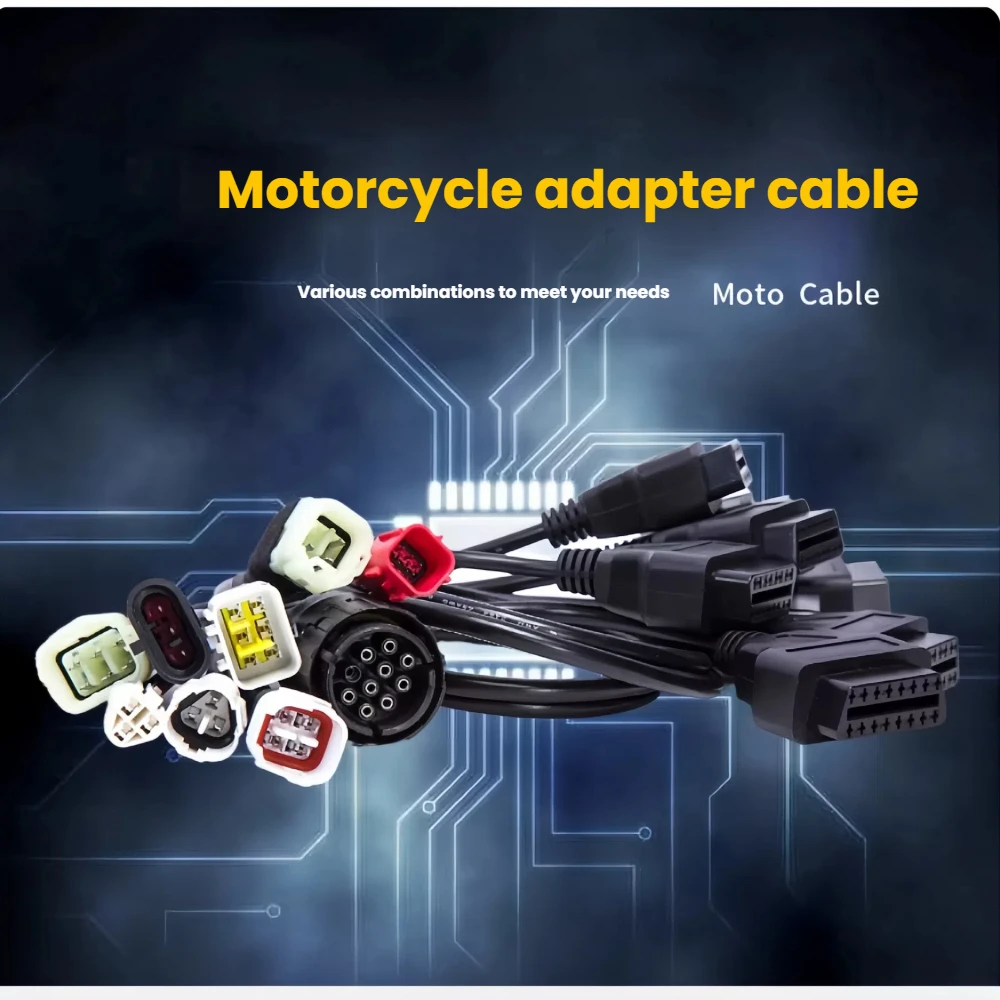 

OBD2 Connector For Yamaha/Harley/Ducati/Kawasaki/Honda/Suzuki/KTM/BMW Motorcycles OBD Diagnostic Adapter For Motorcycles