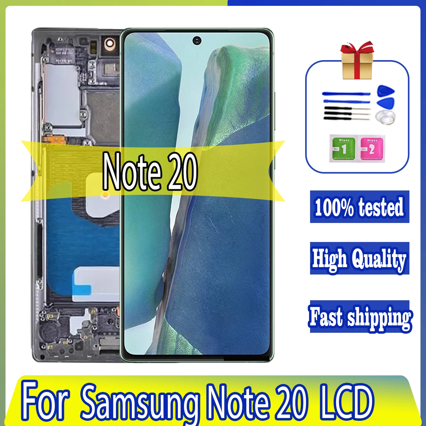 

High quality 6.7"AMOLED For Samsung Note20 5G N980F N981B LCD Touch Screen Digitizer Repair Parts Note 20 Display Fingerprint