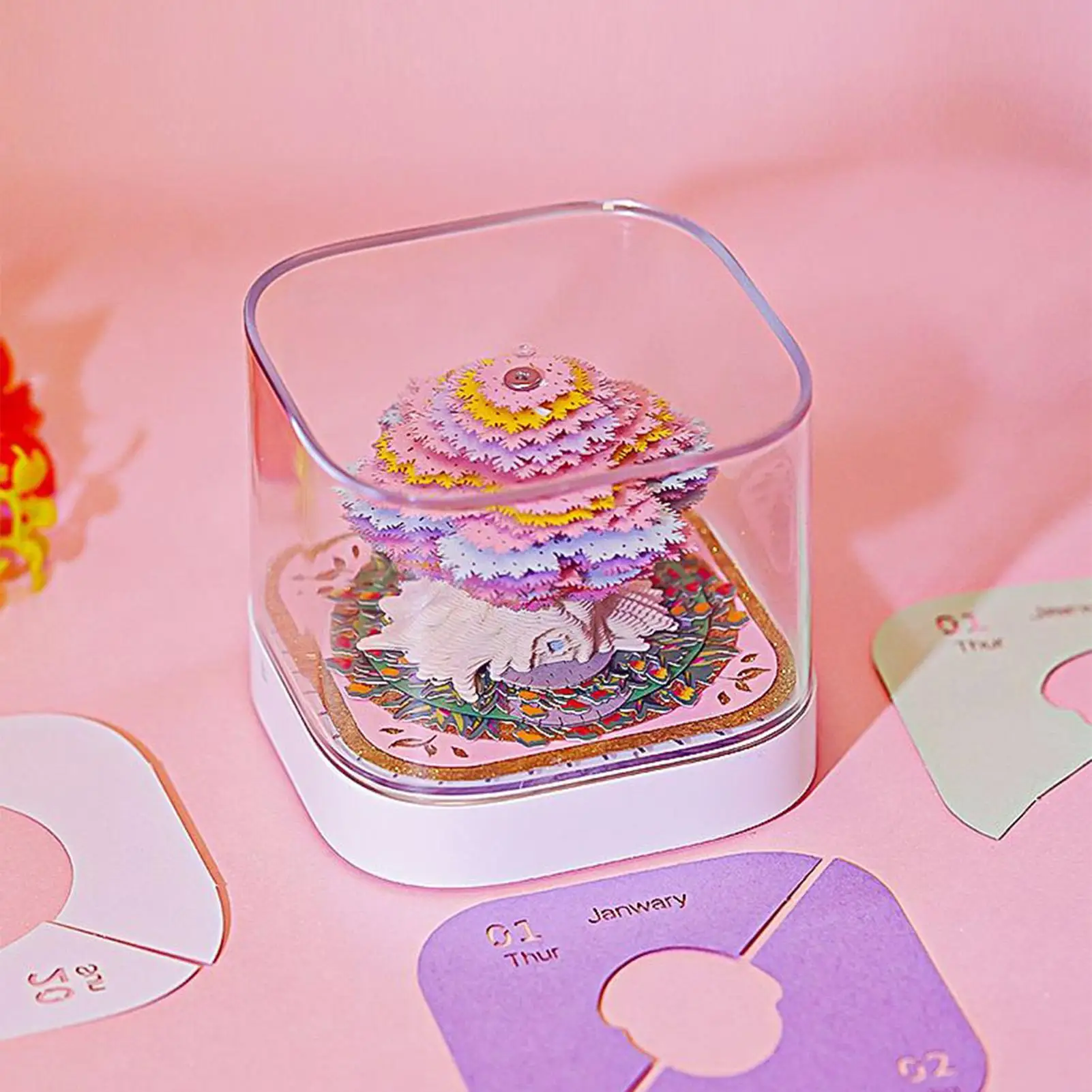 3D Memo Pad Treehouse 3D Desk Note Pad Paper Art Tear-Off Sculpture For Child Student Adult Home Decor Advent Festival Holiday