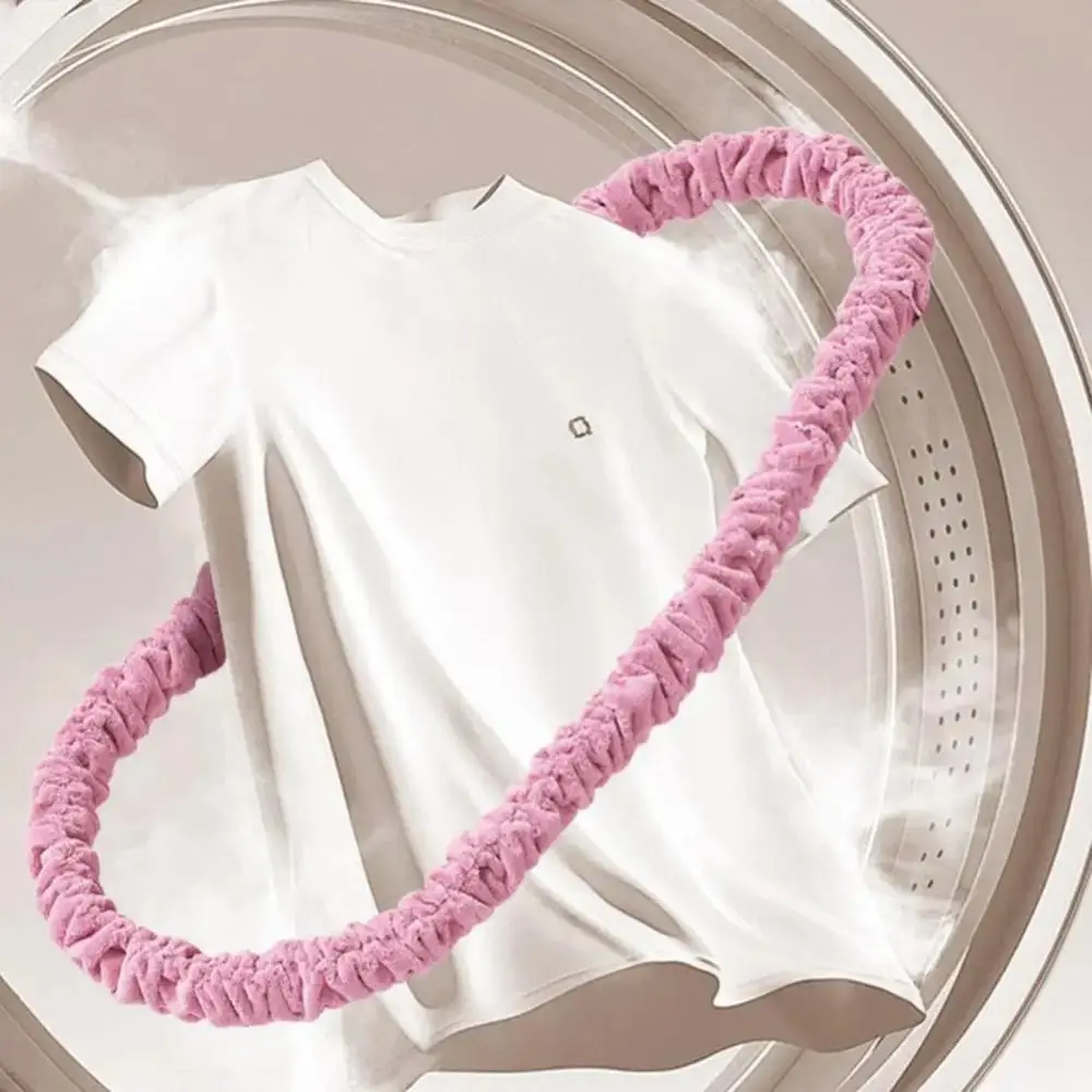 Soft Velvet Soft Fitness Hoop Weighted Design Foldable Fitness Waist Trainer Comfortable Spring Tube Spring Yoga Circle