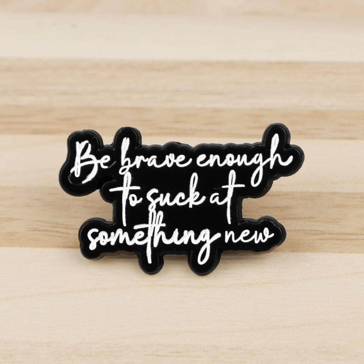 "DANGER：MOUTH OPERATES FASTER THAN BRAIN " Enamel Pin Self Deprecating Quote Brooch Pines Lapel Pins Badge Fashion Jewelry Gifts view 2