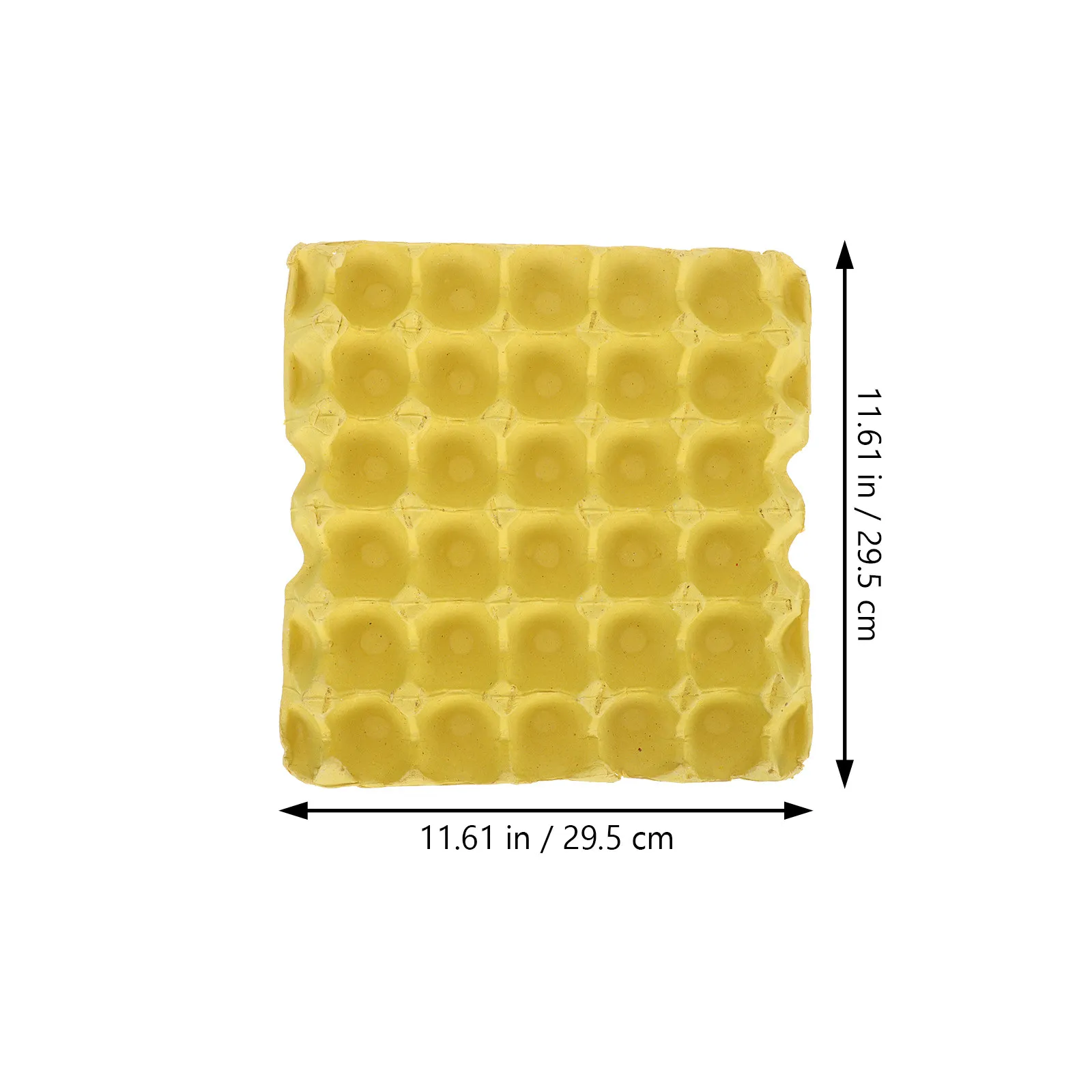 5Pcs High-Grade Paper Pulp Egg Container 30-Grid Egg Tray Safe Shockproof Separation Design for Family Tea Restaurant Kitchen