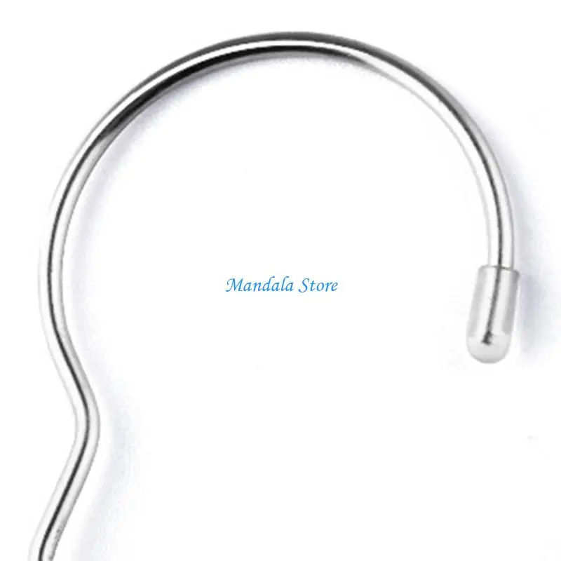 U2JC Space Saving Clothes Hanger Chain Stainless Steel Closet Metal Cascading Hangers Multi-port Ring with Hook