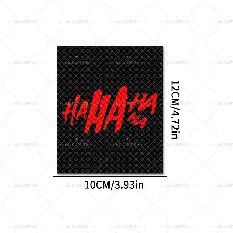 2PCS Funny Hahaha Motorcycle Grip Stickers Diamond Shape Waterproof and Anti Slip for Modifying Electric Bicycles and Scooters