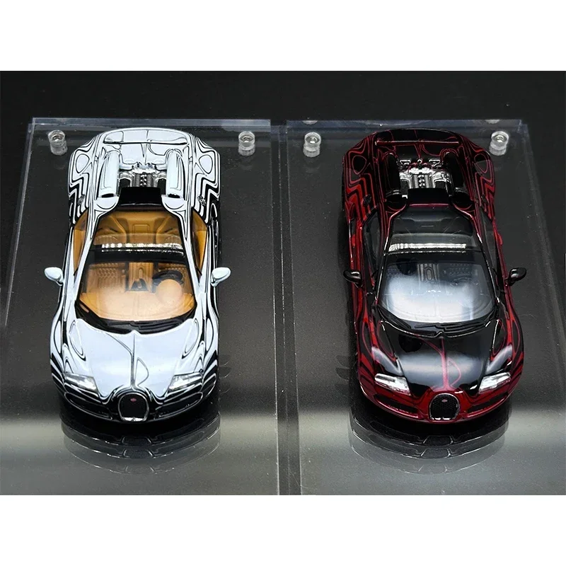 Mortal Auf Lager 1:64 Veyron Keramik Muster Diecast Diorama Auto Modell Sammlung Miniatur Spielzeug