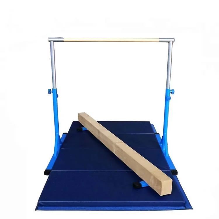 20121 kids gymnastic junior horizontal bar with mat