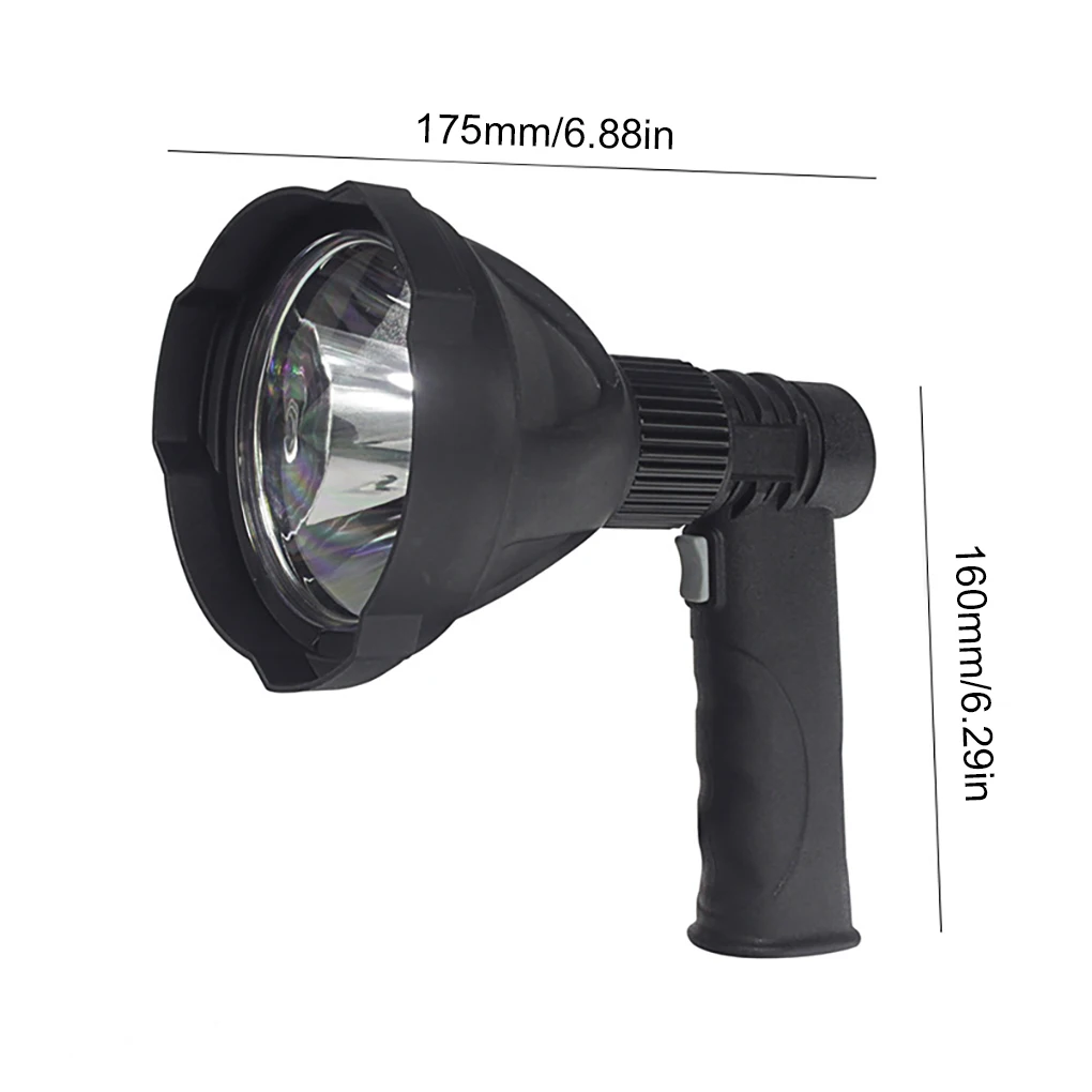 Handheld Spotlight Portable Flashlight with Tripod Rechargeable Torch