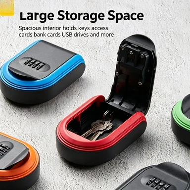 Wall Mounted Password Key Box Mechanical Combination Lock Outdoor Spare Key Storage Lock Box