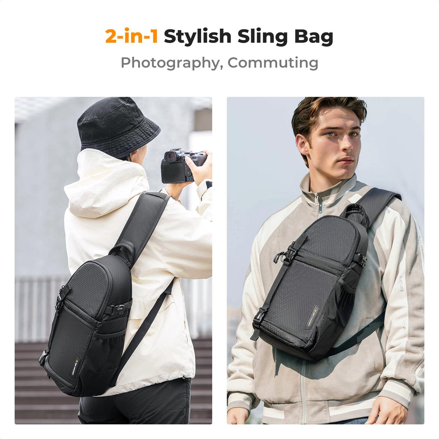 K & F Concept 10L сумка-слинг для камеры уличная водонепроницаемая сумка через плечо чехол для фотосъемки с объективом DSLR/SLR для Canon/Nikon/Sony сумка для камеры