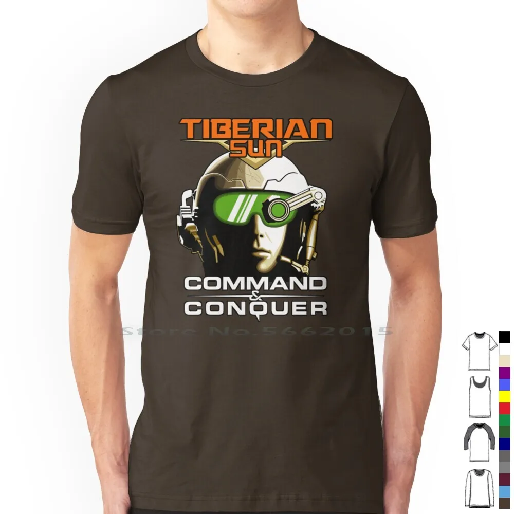 Tiberian Sun Commander T Shirt 100% Cotton Command And Conquer Cnc Tiberian Sun Commander Tiberium Wars Gdi Global Defense