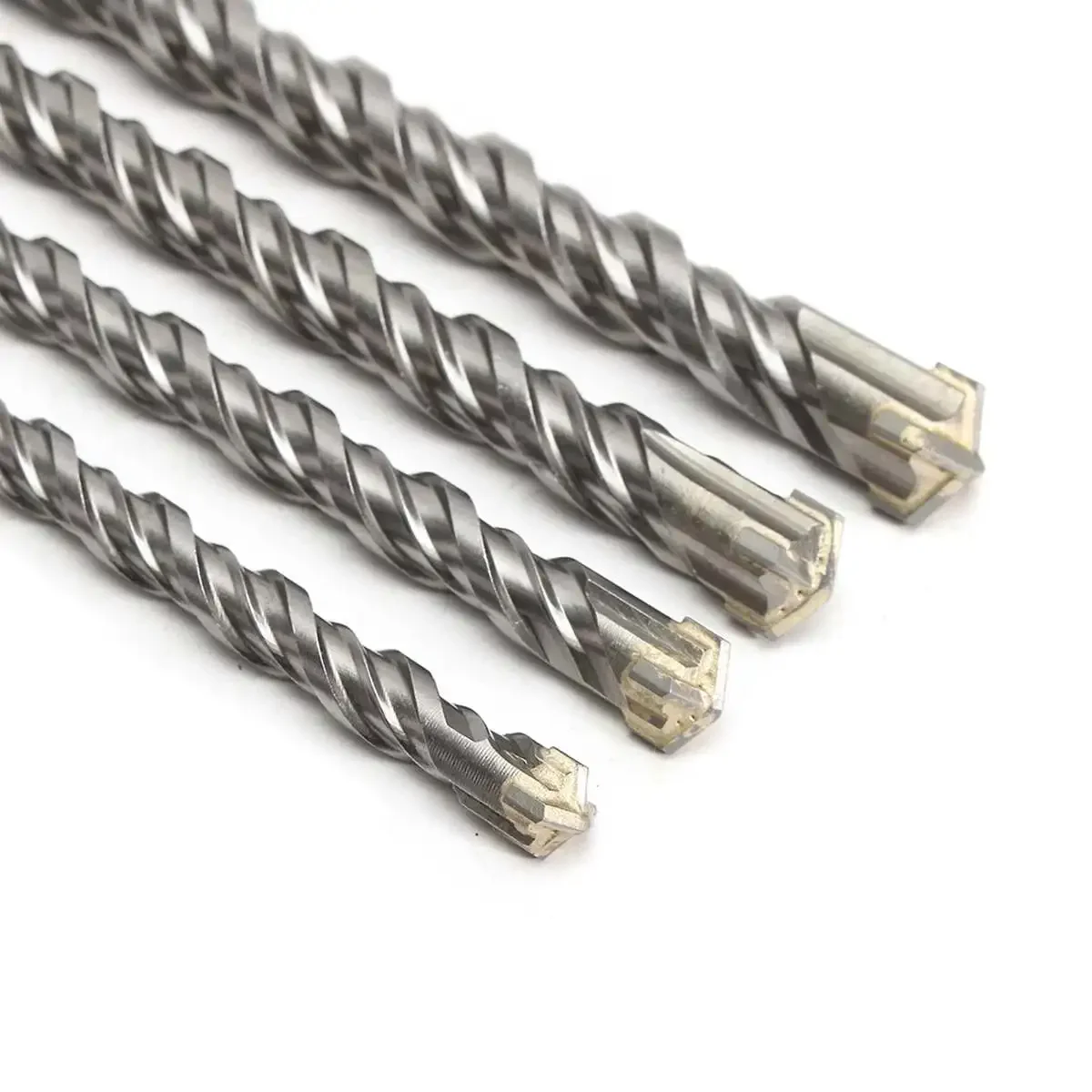 

4Pcs 5-10mm Concrete Drill Bit 11cm For Electric Dril Double SDS Plus Slot Masonry Hammer Head Tool High Speed Steel Wrench