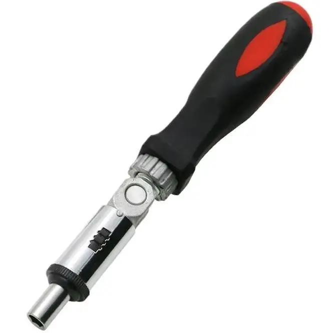 Angle Variable 0-180 Degrees Can Be Turned Left And Right 1/4 Inch Hex Interface Multi-function Magnetic Bit Ratchet Screwdriver