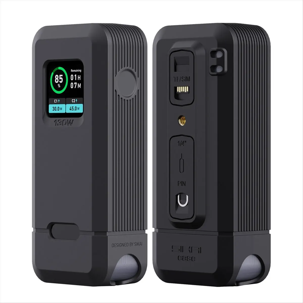 【Charger】 Silicone Case for Prime 130W Power Bank TF/SIM Card PIN Storage Carrying Travel Case Storage Bag Accessories,Black,A