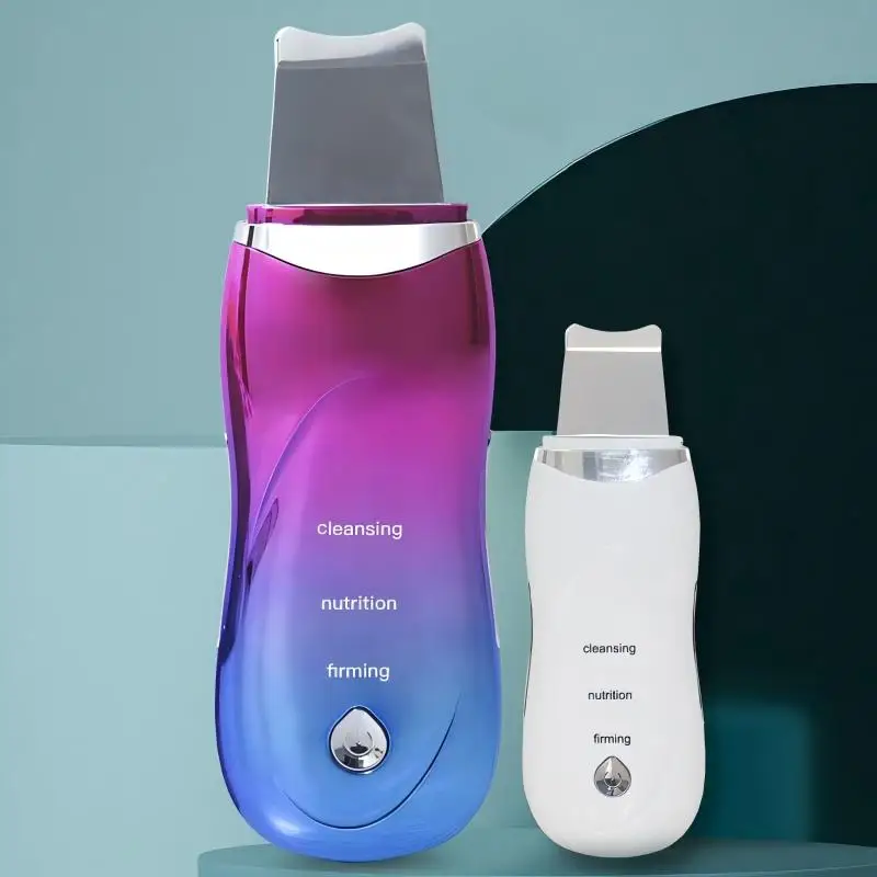 초음파 피부 세정기 및 각질 제거제 - 블랙헤드/여드름 제거를 위한 딥 포어 페이셜 클렌저, 이온 기술 페이셜 셔블