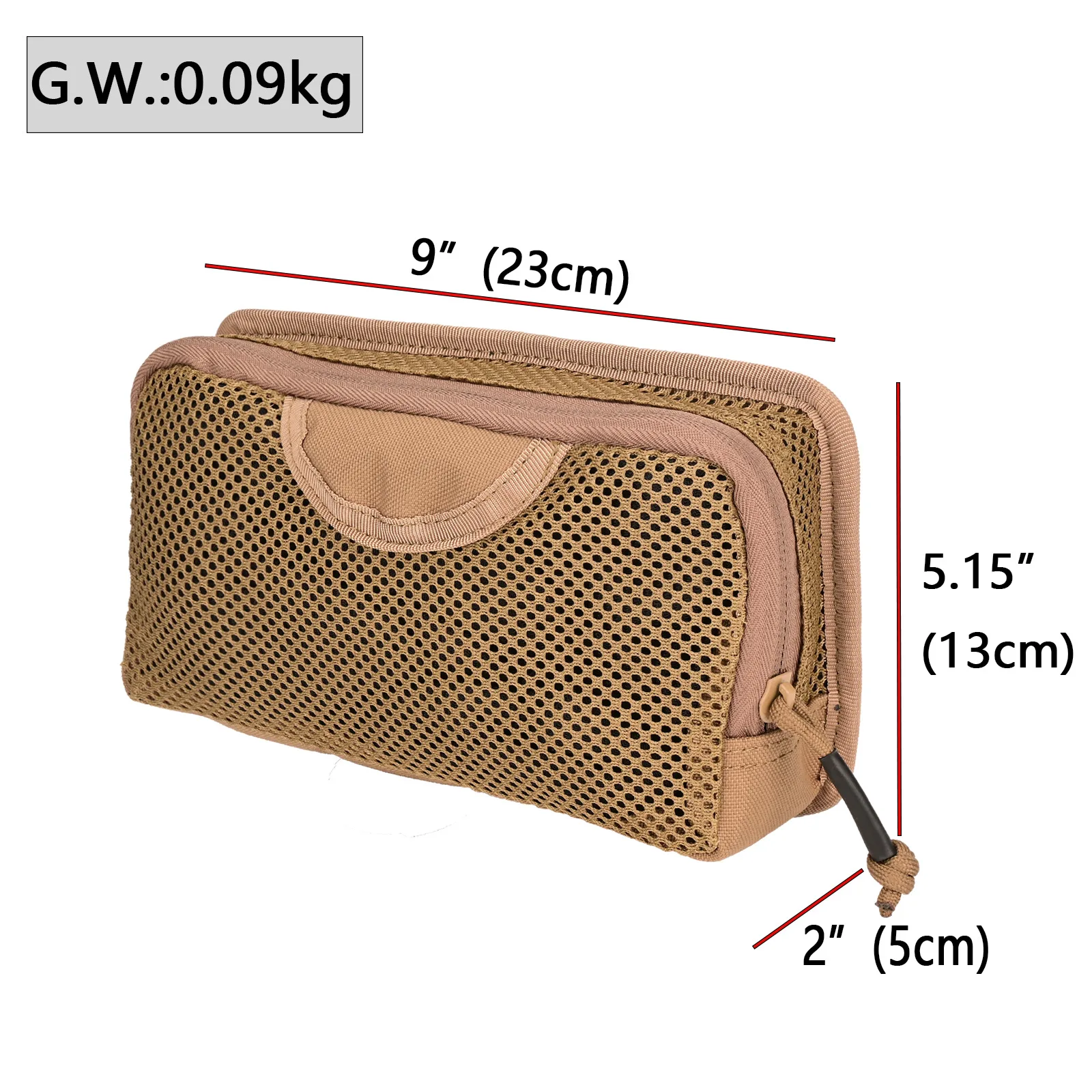 Tactical Internal Mesh Pocket Modular Insert Pouch Hook Loop Fastener Hunting Vest Backpack Organizer EDC Tool Admin Pack Bag