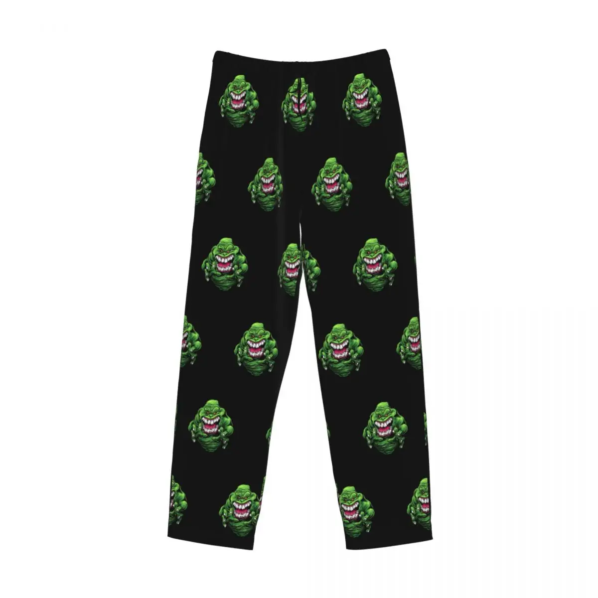 Custom Printed Men Green Monster Pajama Pants Movie Ghostbusters Sleepwear Sleep Lounge Bottoms with Pockets