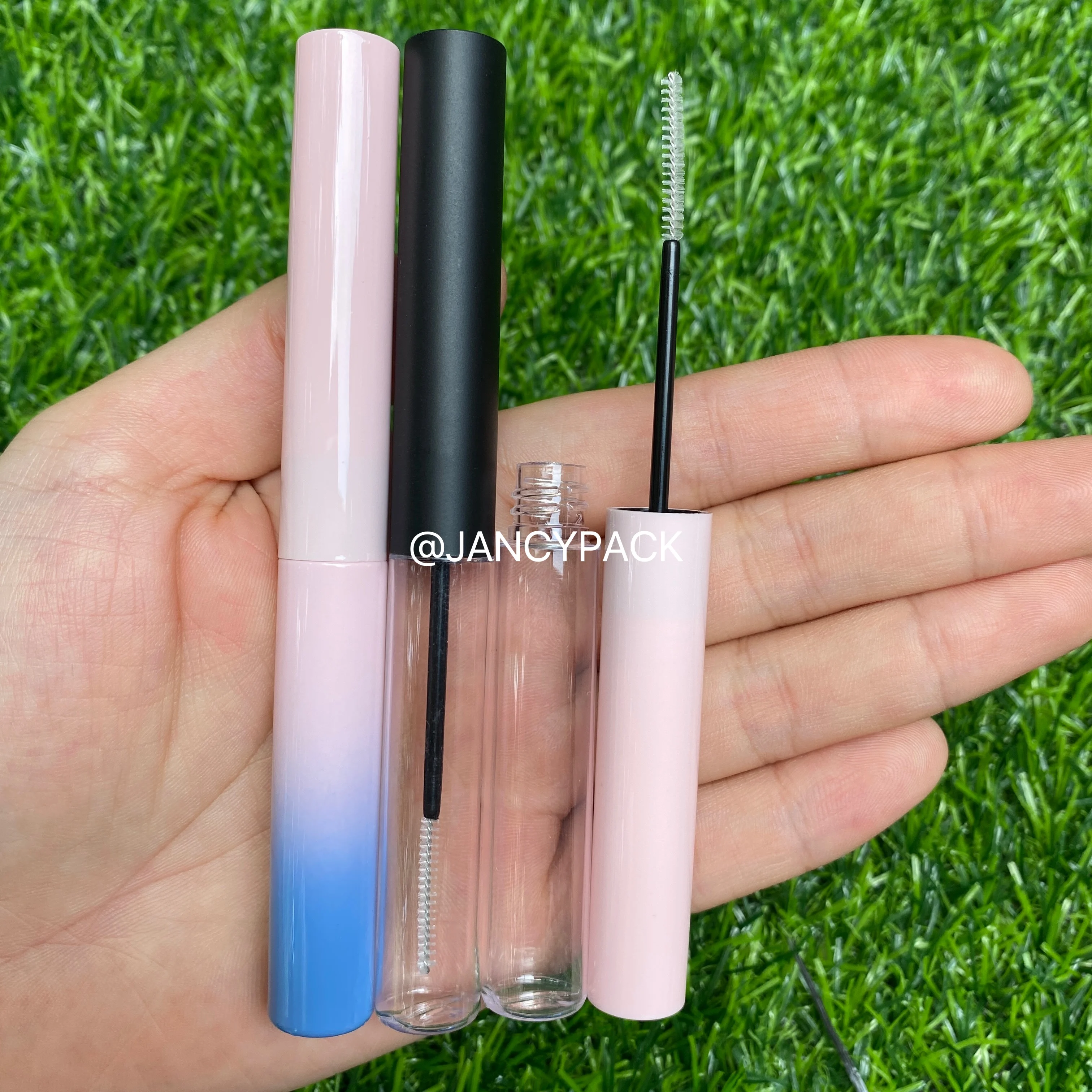 

4ML Mascara Tubes Very Fine Eyelash Brush Head Gradient Pink Blue Empty Bottle Liquid Eyelash Cream Vial Bottle Travel Portable