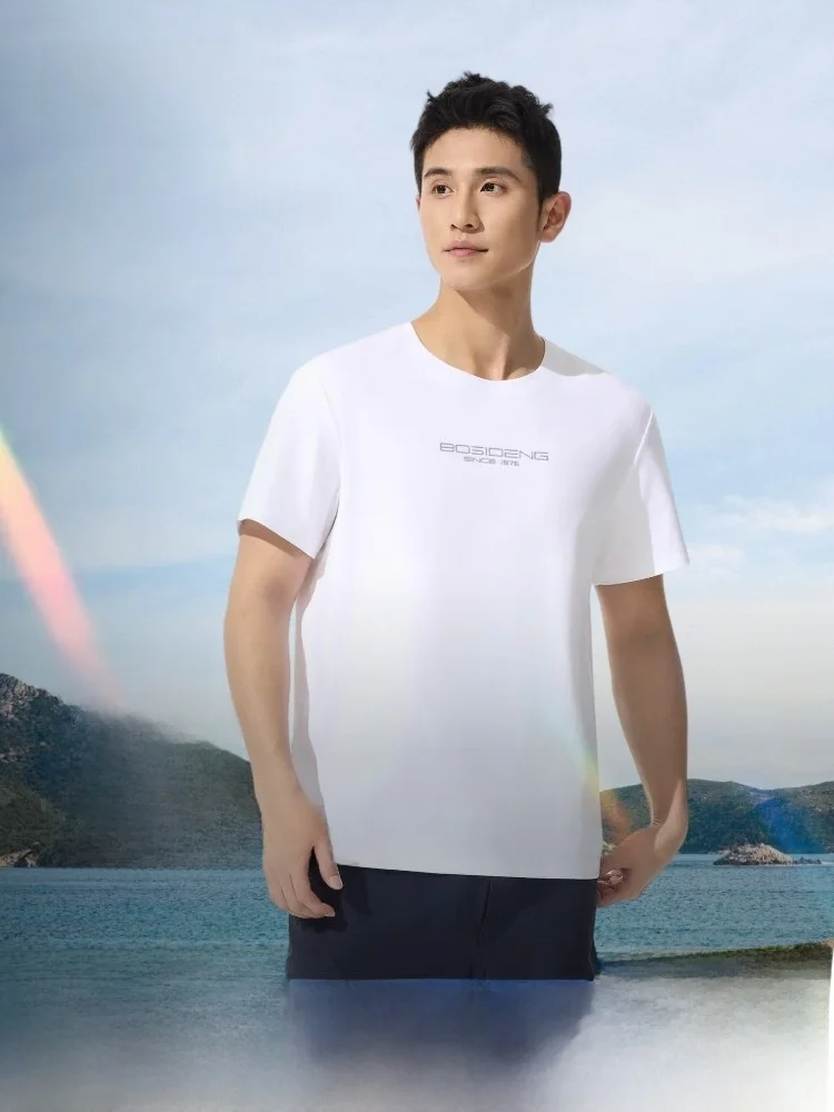 

Bosideng 2025 Summer New Men's Outdoor Versatile Cool Feeling Basic ort Sve T-irt Loose Fit Faion Urban Sle Sport ...