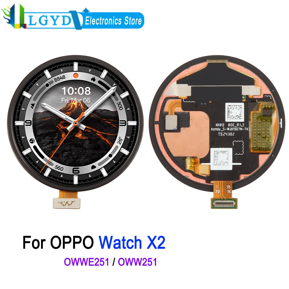 

Оригинальный AMOLED-экран LTPO для OPPO Watch X2 46мм, OWWE251, сенсорный дисплей, запасная часть для ремонта
