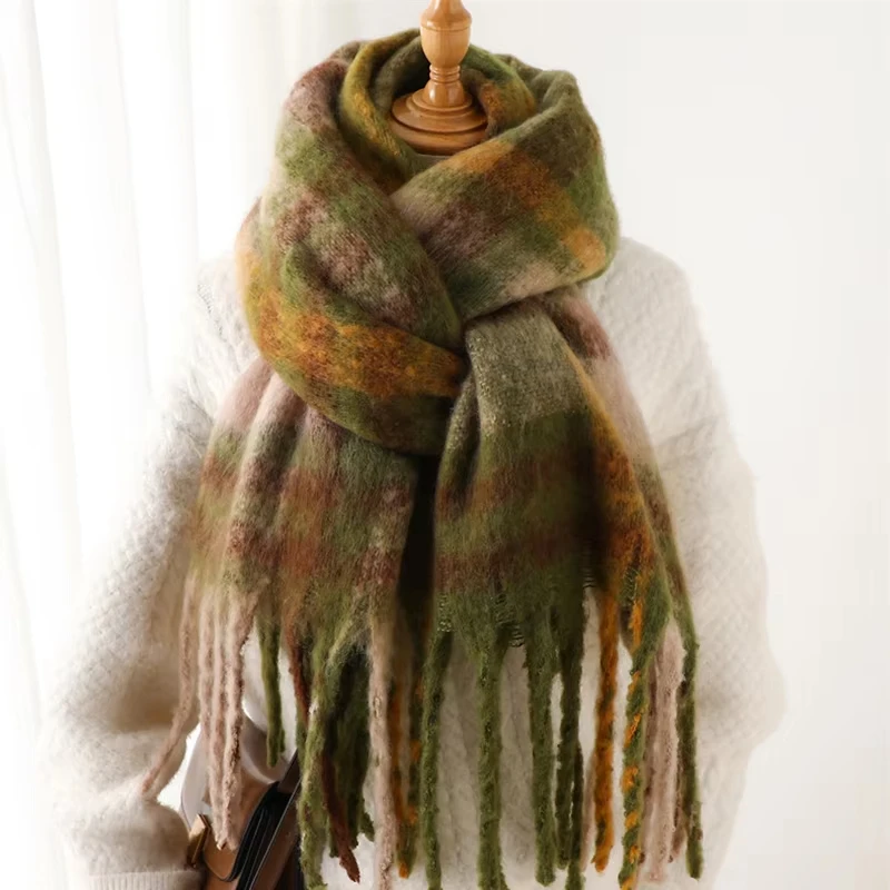 NEW Luxury Winter Thick Warm Scarf Women Cashmere Shawl and Wraps Pashmina Neckerchief Bufanda Female Long Tessel Echarpe 2025 image 5