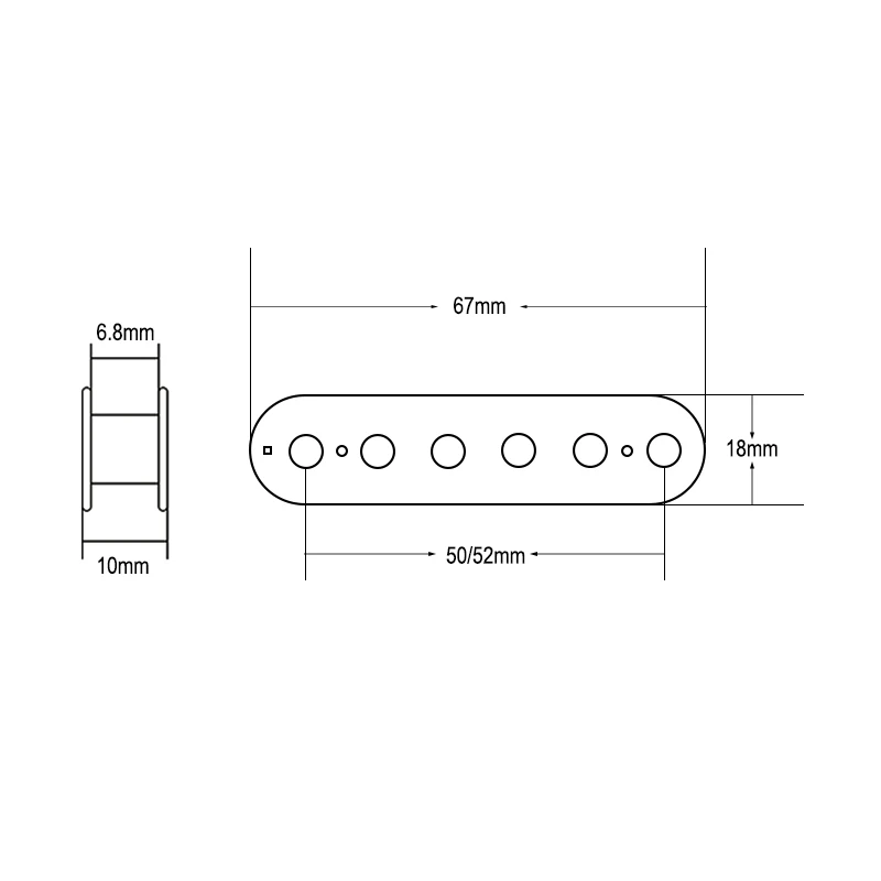 12Pcs 50/52mm Humbucker Slug Bobbin for Electric Guitar Double Coil Pickup Multi Color for choose