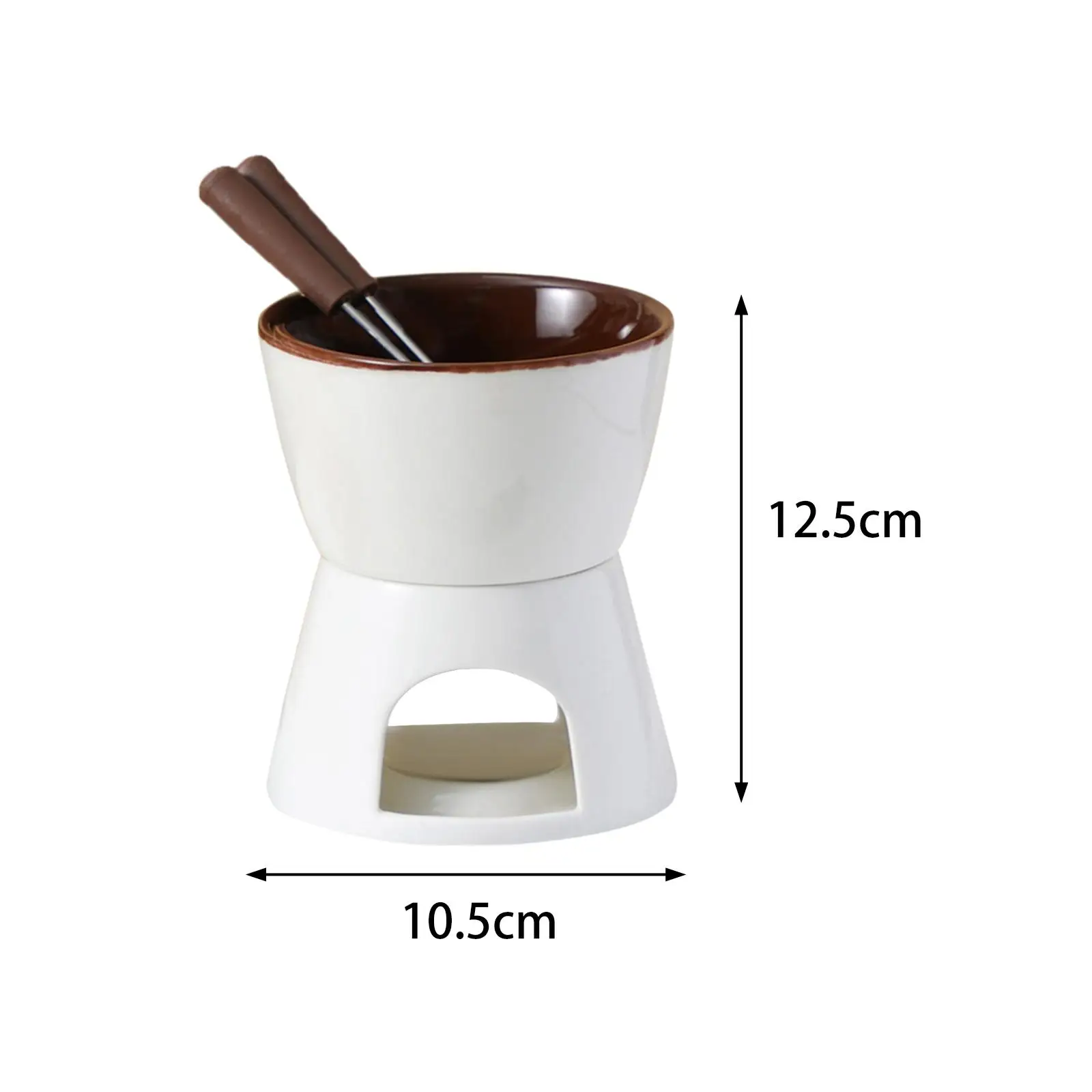 Chocolate Fondue Pot Tapas Cheese Melting Dining Party Butter Melt Pot 300ml Chocolate Fondue Pot Tapas Cheese Melting Dining Party Butter Melt Pot 300ml