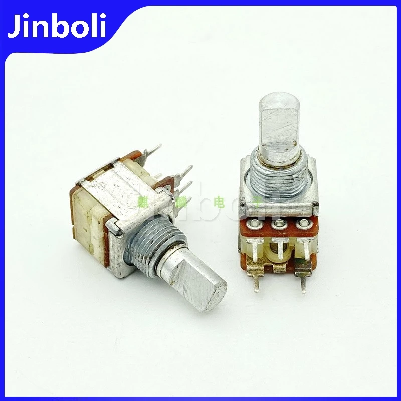 2PCS 12 Type B10K Single 5Pins Power Amplifier Speaker Volume Switch Potentiometer Instrument