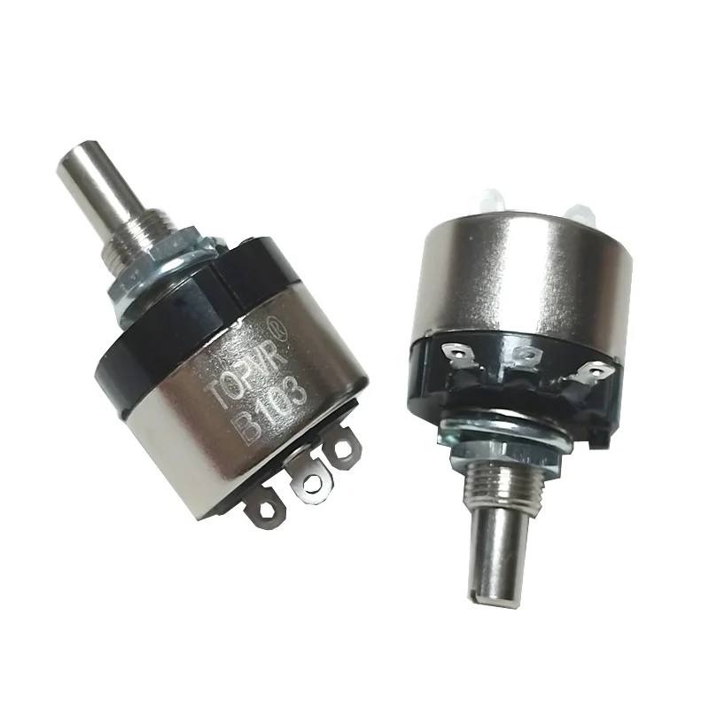 

1PCS TOPVR With Switch Potentiometer RV24YNME20S B502 5K B103 10K B504 B500K Carbon Composition Potentiometer Single-sahaft 20S
