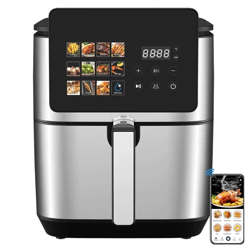9L air fryer with large color digital screen intelligent digital control oven large capacity