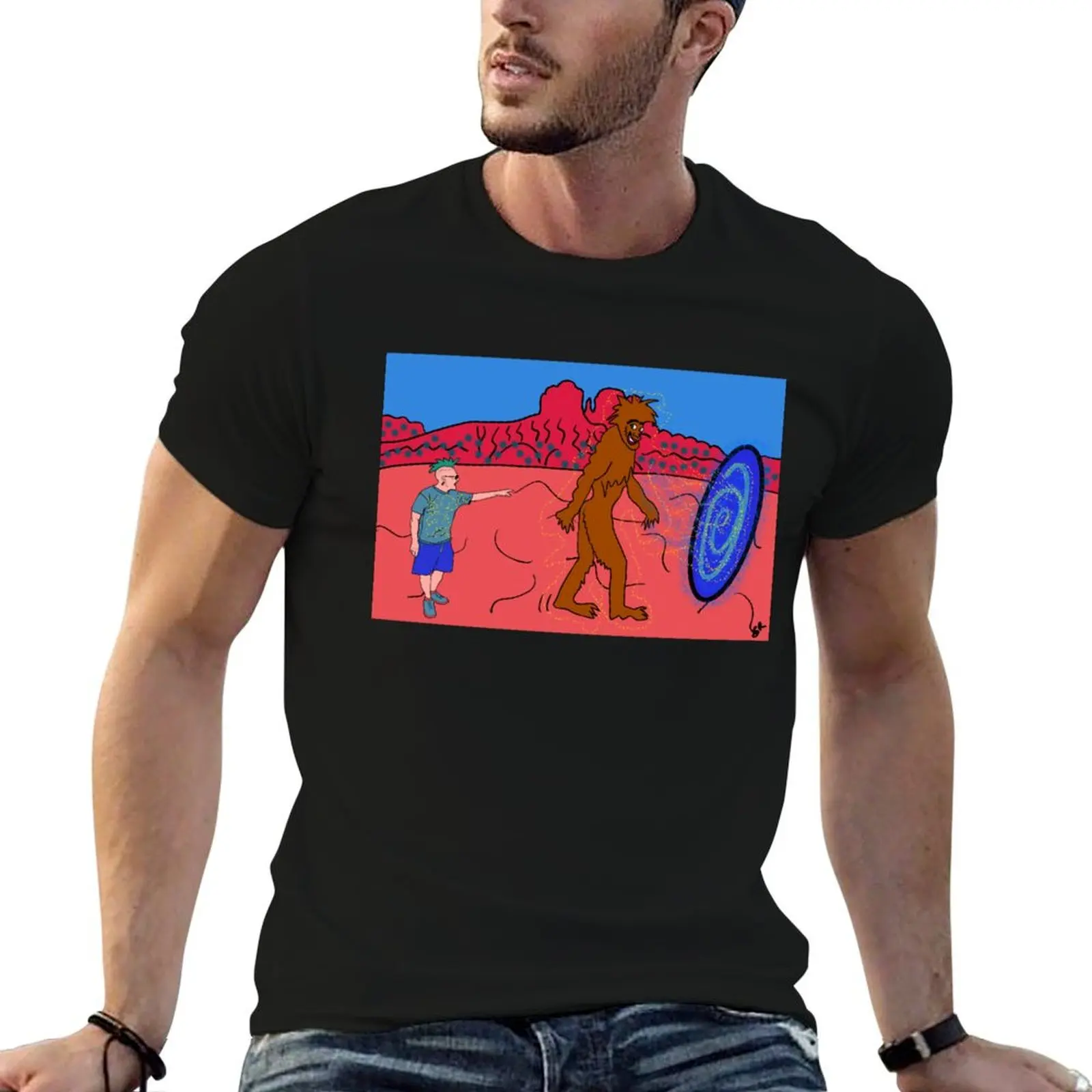 

Sasquatch Spotted in Sedona by Tourist T-Shirt anime tshirt t shirts for man graphic vintage T-Shirt