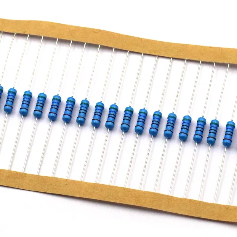 

100PCS Metal film resistor 1/2W 1% five-color ring resistor 56 Euro 62 Euro 68 Euro 75 Euro 82 Euro 910 Euro