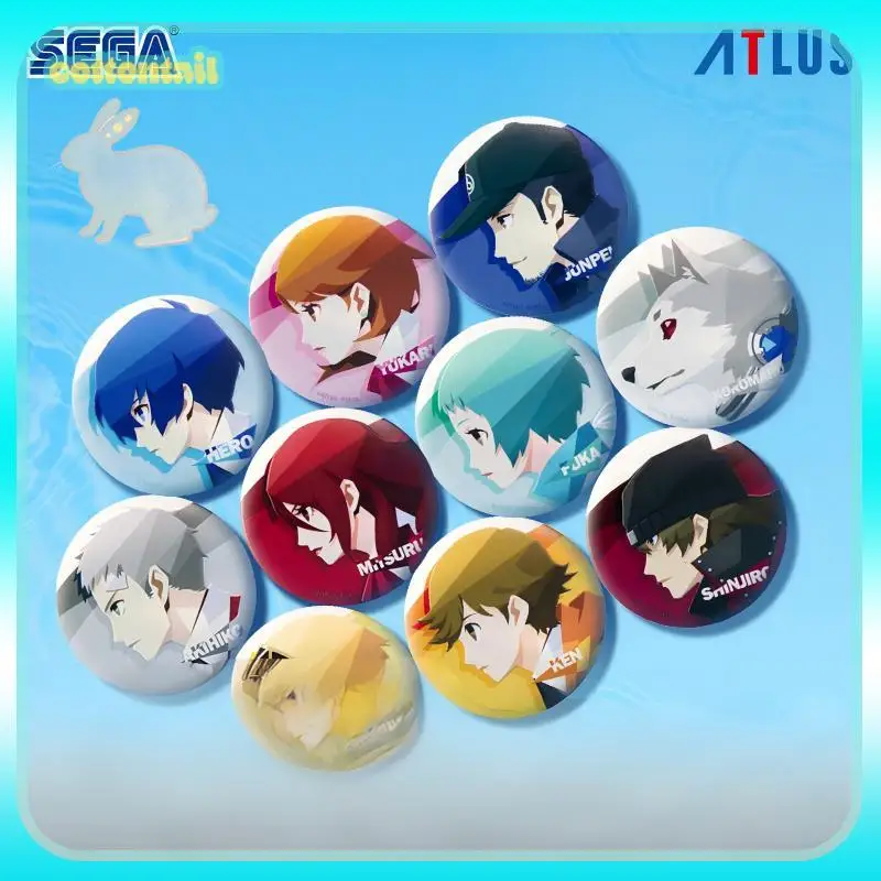 

Original SEGA Persona 3 Reload Embossed Tinplate Badge Series Blind Box Anime Game Peripheral Ornament Collect Toys Girl Gifts