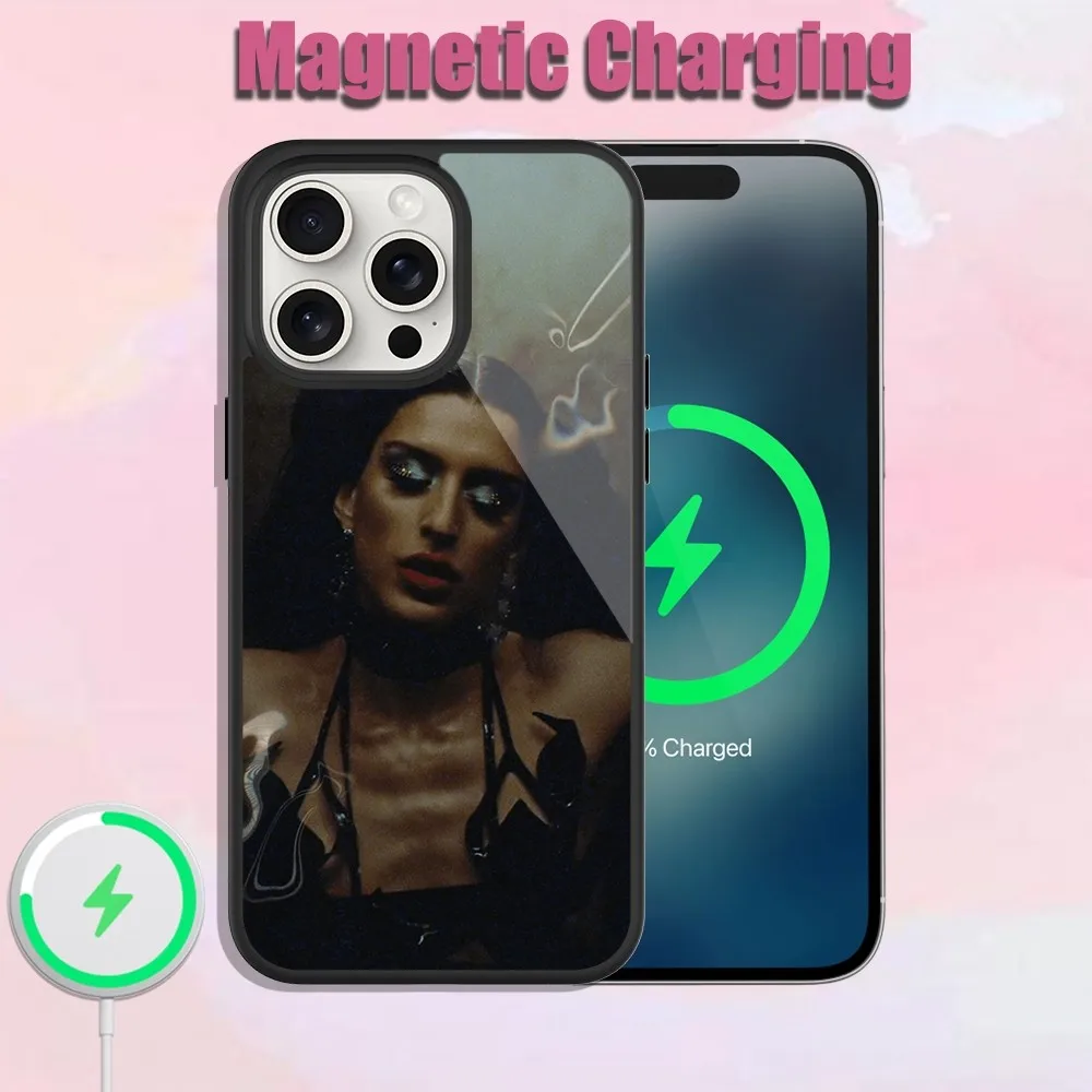 Singer Arca Ritual Phone Case For iPhone 13 15 11 12 14 Plus Pro Max Glass Charging Magsafe Magnetic Cover