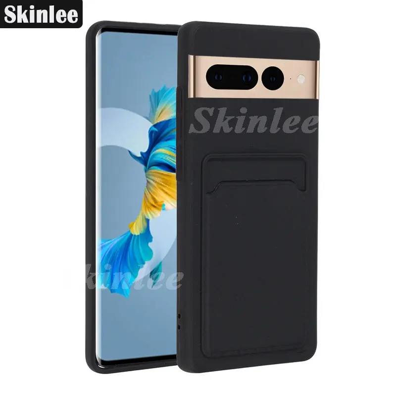 Skinlee For Google Pixel 7 6 Pro 6A Soft Case Full Protector For Google Pixel7 Pro Luxury Wallet Card Slot Back Cover