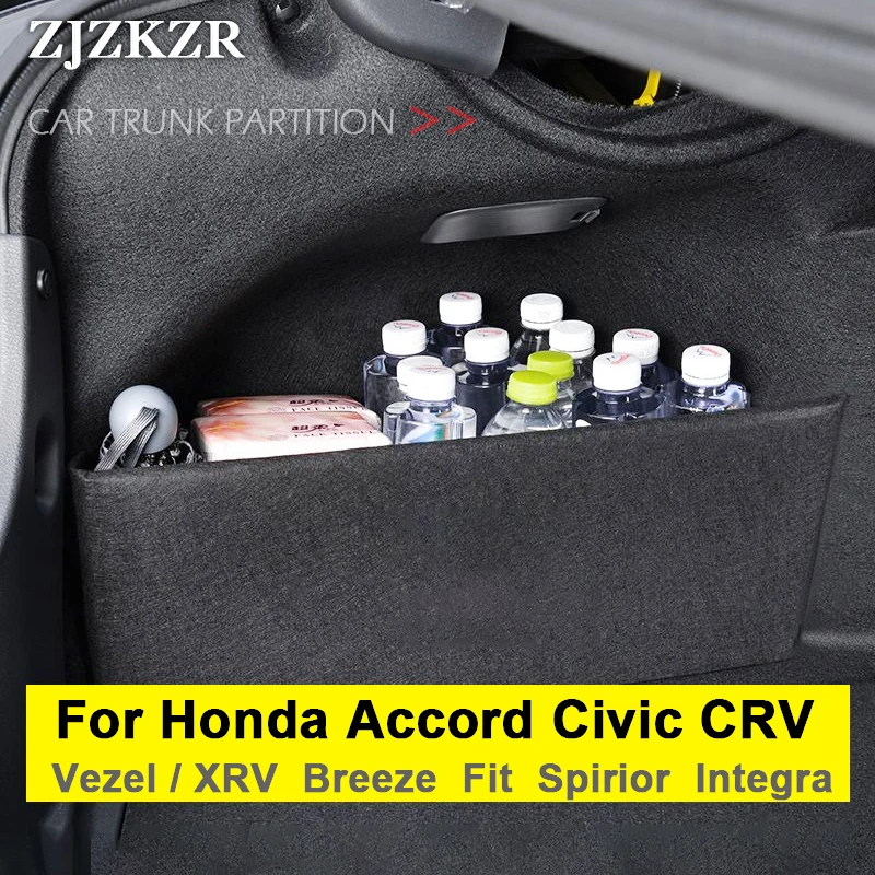 Auto-Kofferraum-Organizer für Honda Accord, Civic, Fit, XRV, CRV, Breeze, Spirior, Trennwand, Seitliche Aufbewahrungsbox, Zubehör