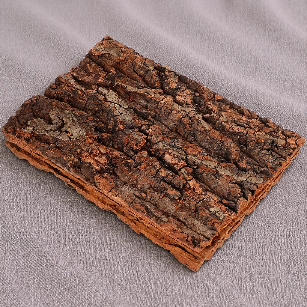 

3Pcs Reptile Tree Bark Climbing Platform Natural Cork Bark Terrarium Background Realistic Habitat Decor Terrarium Background