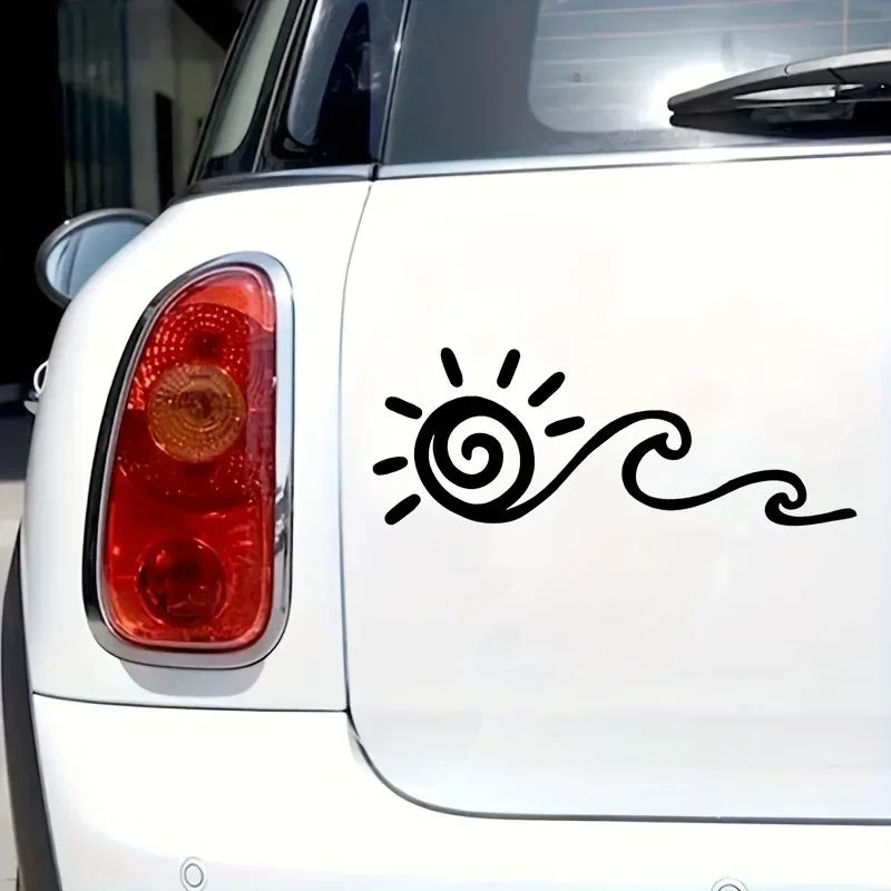 Ocean Decal Sun Decal Wave And Sun Decal Car Sticker
