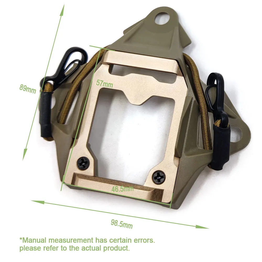 Tactical  Aluminum  3-Hole Skeleton Shroud  Helmet Mount Base Bracket Adapter Fast Helmet Accessories Fit Tactical Hunting