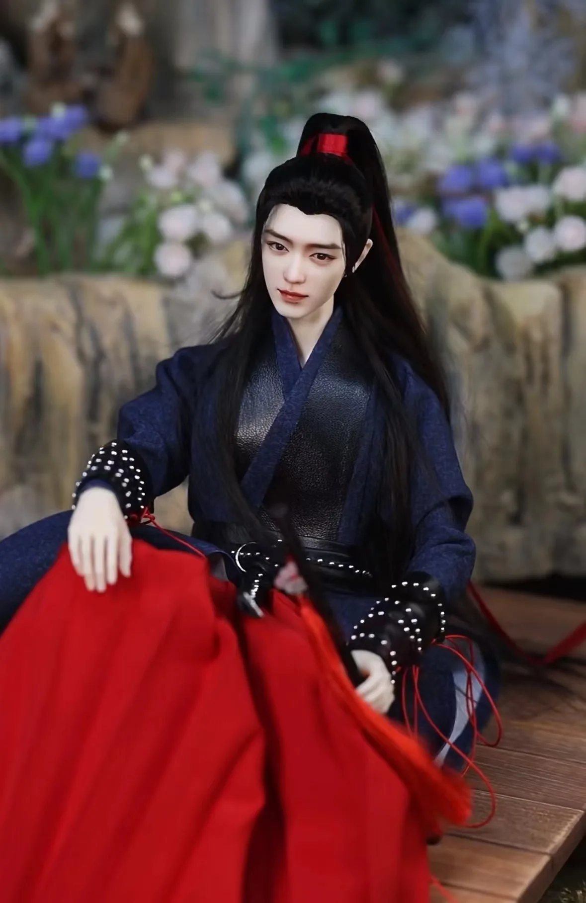 1/6 Bjd Figuur Full Set Blue Wei Wuxian Xiao Zhan 30Cm Originele Realistische Pop Top Voortreffelijk De Ongetemde Mdzs High Art Wei Ying