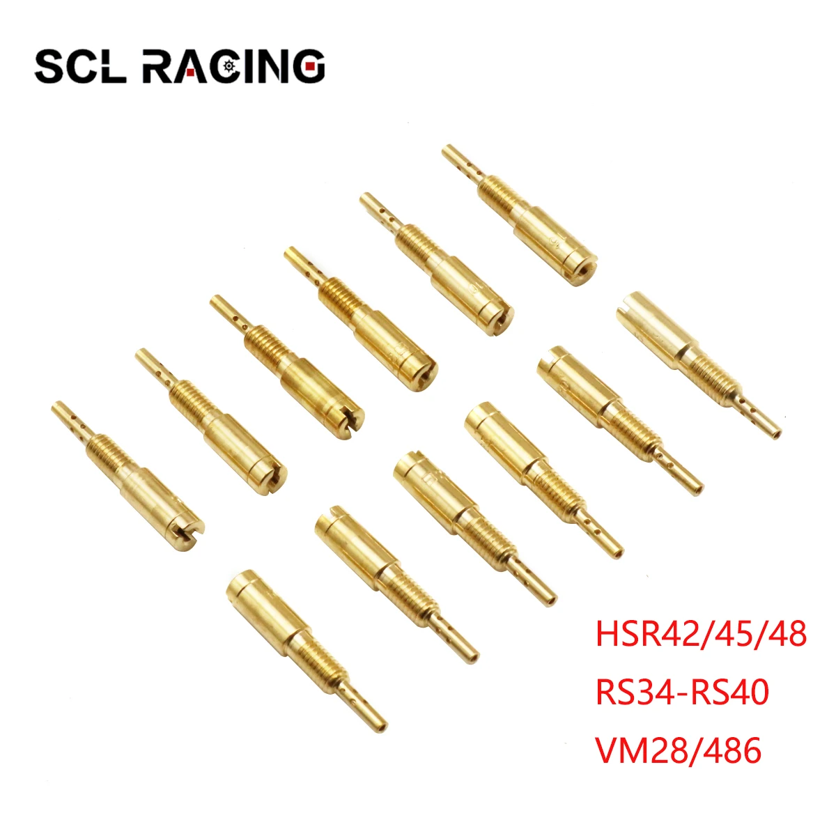 

SCL Racing 12 шт. Sub-инжекторы Pilot Jet Slow Jet для карбюратора Mikuni HS40 HSR42/45/48 Φ TM33 TM36 TM40 VM28/486