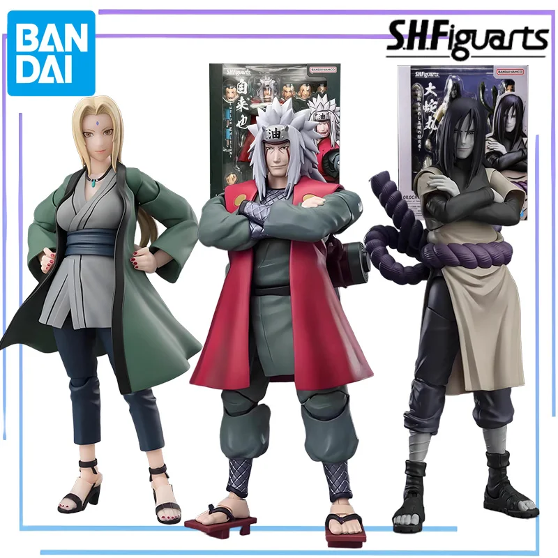 

Bandai оригинальная серия S.H.Figuarts Наруто Саньин аниме подвижный персонаж в сборе фигурки модель игрушки Коллекционная модель