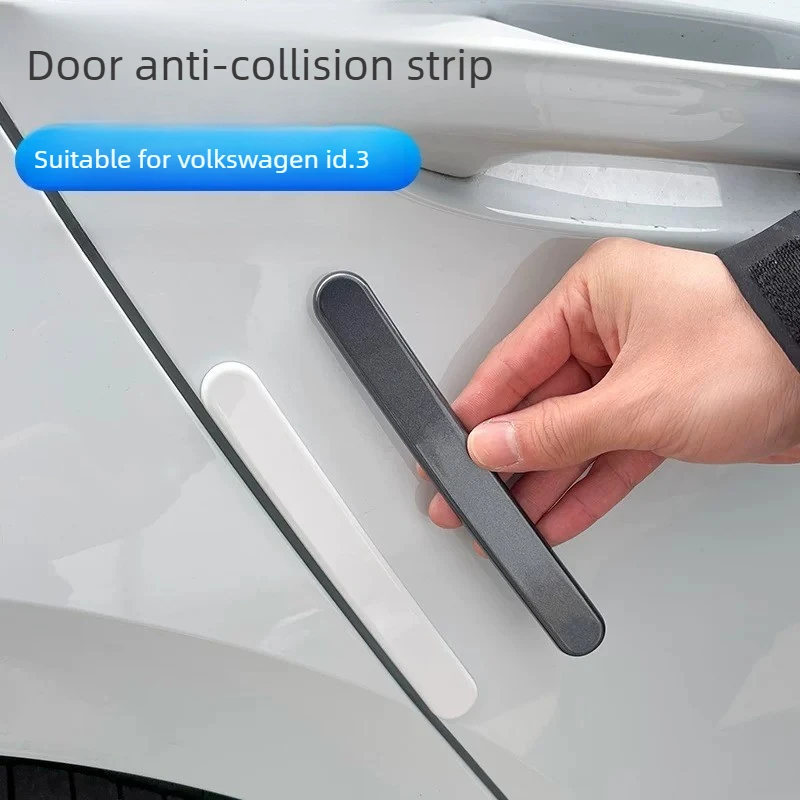 ABS Painted Door Edge Protectors for Volkswagen ID3, Original Color Anti-Collision & Anti-Scratch Stickers view 3