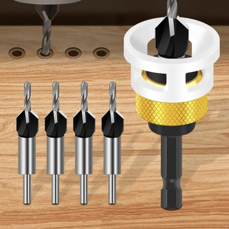 c.Ubterink prick pret stloving woodworking bits bits pits قابلة للتعديل عمق البت التوقف عن الحفر المسمار