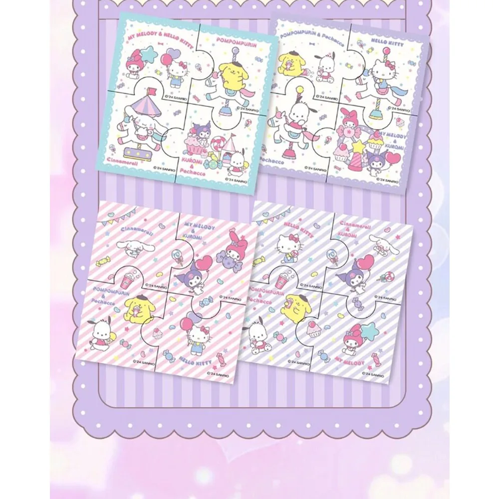 Genuine KABAO Sanrio Anime Cartoon Stars Family Collection Cards Kuromi Vibrant Lovely and Exquisite Color Paper Cards Fun Gifts