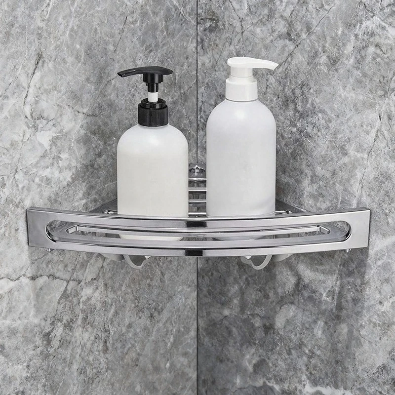 Bathroom Triangle Shelf Household Kitchen Storage Lightweight Waterproof Toilet Wall Corner Rack Simple Home No Drill Shelf