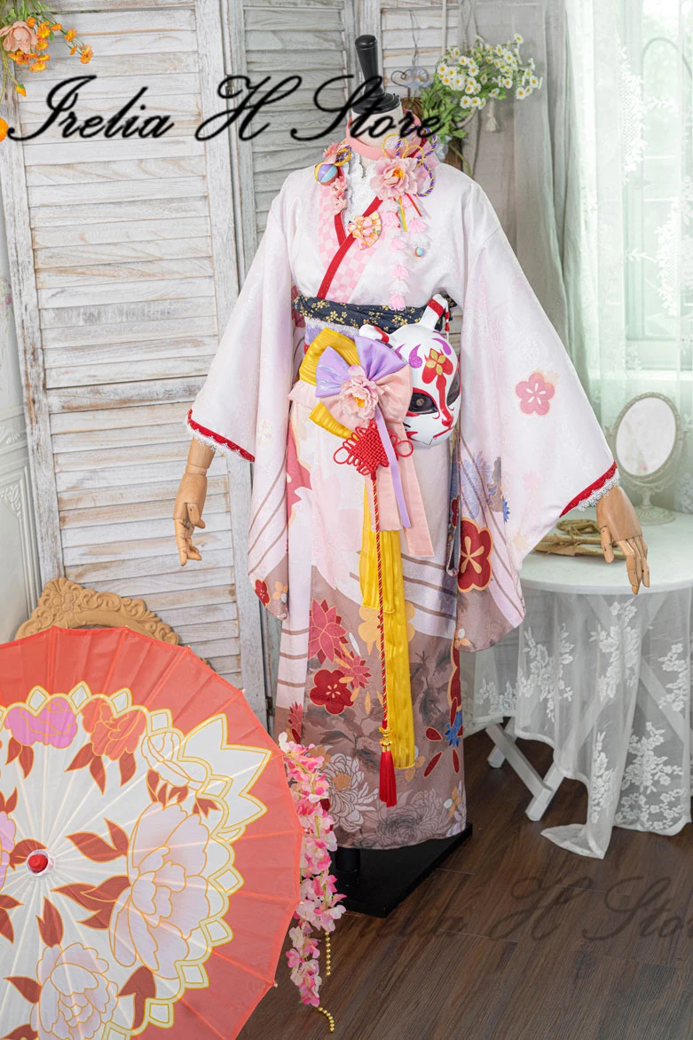 

Irelia H Store Kosaka Wakamo from Blue Archive Kosaka Wakamo Kimono Cosplay Costume for women dress female can custom size