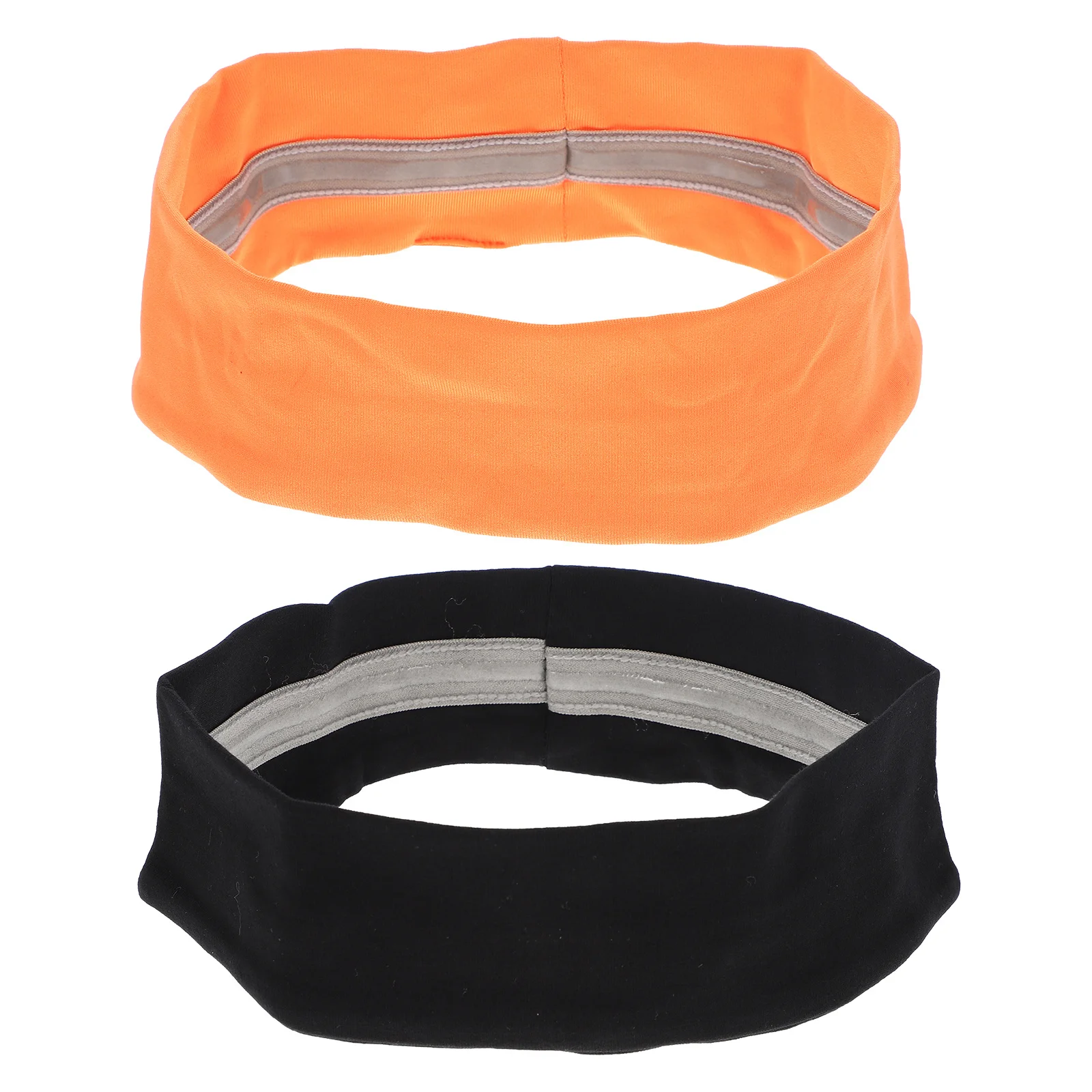 

2Pcs Sports Sweatbands Elastic Wide Brim Headbands Sweat Absorbent Running Yoga Fitness Hairbands Sports Headband